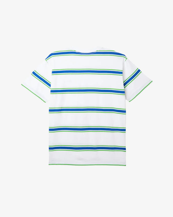 Obey Twenty Stripe White Multi T - Shirt - T - Shirt