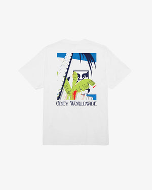 Obey Vacation Classic White T - Shirt - T - Shirt