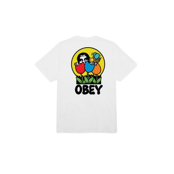 Obey Was Here Classic White T - Shirt - T - Shirt