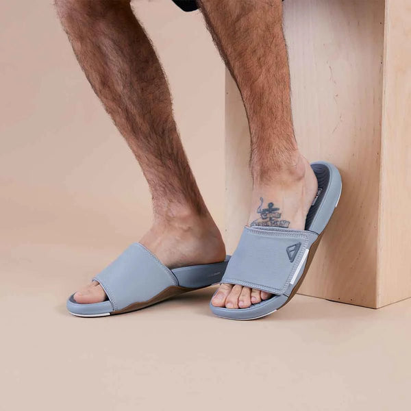 Reef Phantom Slab Grey White כפכפי ריף לגברים - Flip Flop