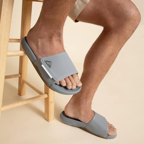 Reef Phantom Slab Grey White כפכפי ריף לגברים - Flip Flop