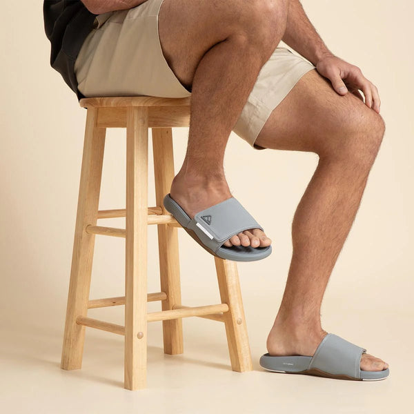 Reef Phantom Slab Grey White כפכפי ריף לגברים - Flip Flop