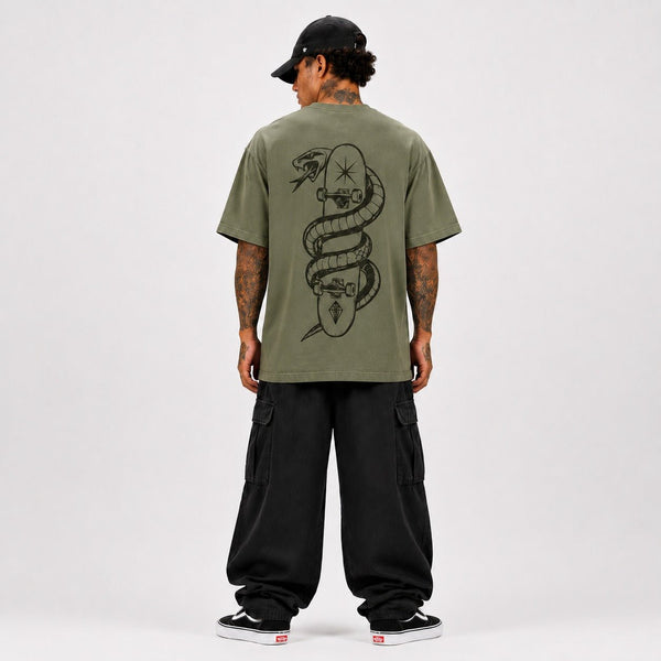 SUPPLY Cobra Tee - Military Green - T-Shirt