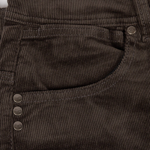 Supply Dark Grey Short Corduroy - Pants