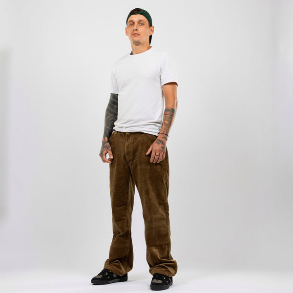 Supply Light Brown Corduroy Baggy - Pants