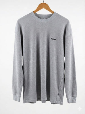 Supply Long - Sleeve Waffle Tee | Grey - Long Sleeve