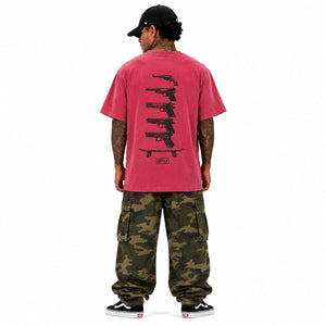 SUPPLY Pistol Evolution Pigment Dyed T-Shirt - Crimson - T-Shirt