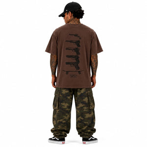 SUPPLY Pistol Evolution Pigment Dyed T-Shirt - Espresso Brown - T-Shirt