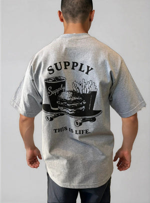 Supply Print T-Shirt Burger - T-Shirt