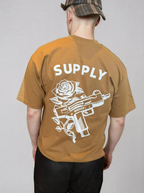 Supply Print T-Shirt Flower Gun - T-Shirt