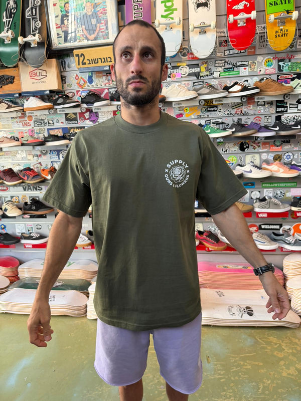 Supply Print T-Shirt Flower Gun - T-Shirt