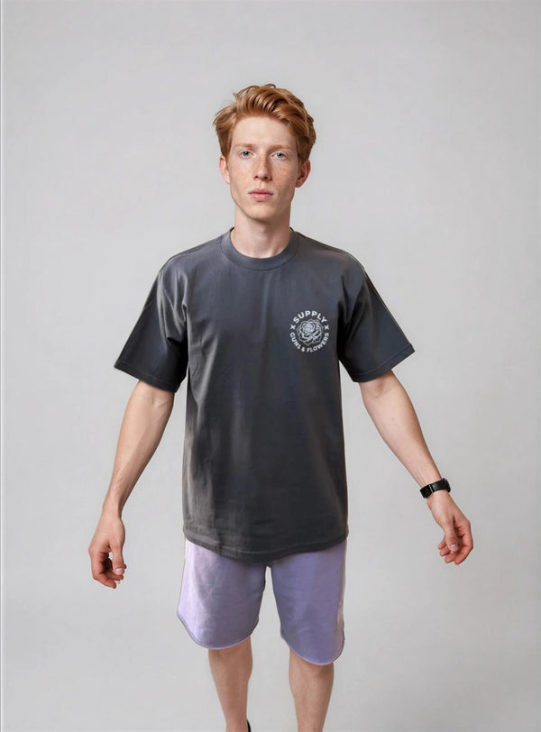 Supply Print T-Shirt Flower Gun - T-Shirt