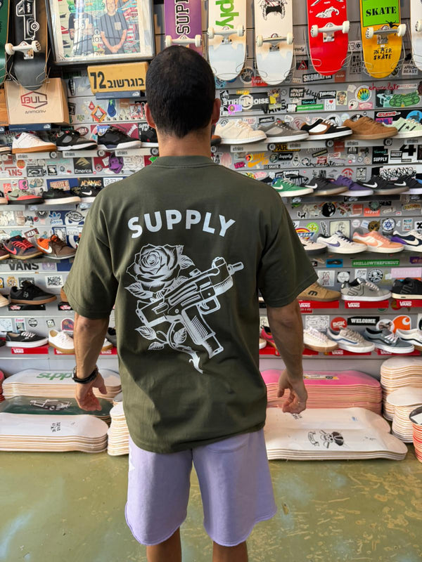 Supply Print T-Shirt Flower Gun - T-Shirt