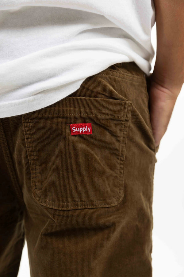 Supply Short Baggy Corduroy - Brown - Pants