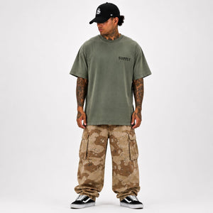 SUPPLY Spider Pigment Dyed T-Shirt - Vintage Military Green - T-Shirt