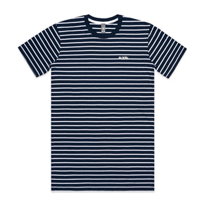 Supply Staple Stripe Tee || Blue White - T - Shirt