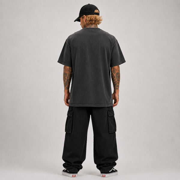 SUPPLY Stencil Logo Tee - Black - T-Shirt