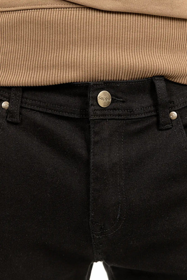 Supply Straight Jeans - Black - Pants