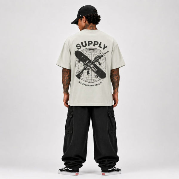 SUPPLY Worldwide Tee - Sage - T-Shirt