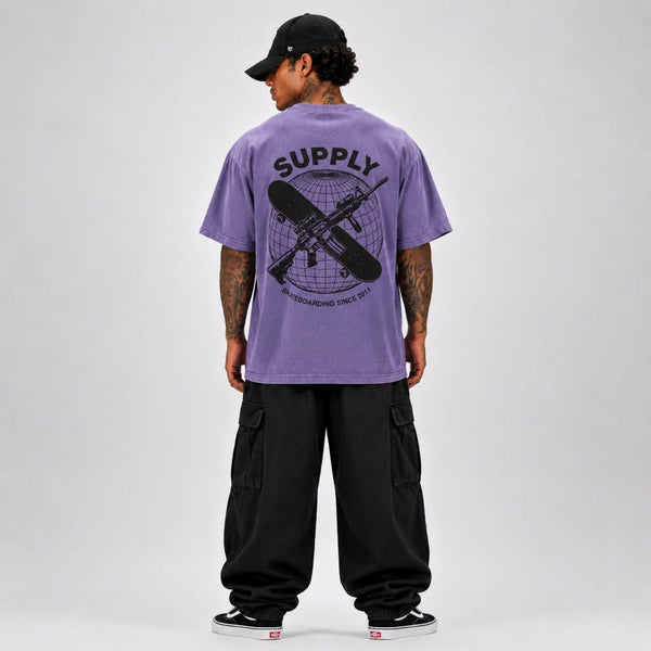 SUPPLY Worldwide Tee - Vintage Purple - T-Shirt