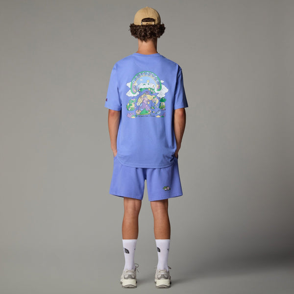 The North Face Clean Trails Oversized T-Shirt - Virtual Blue - T-Shirt