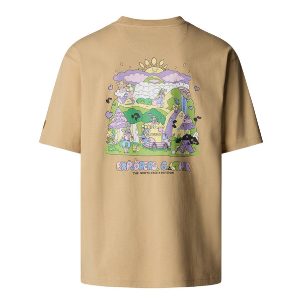 The North Face Mountain Cleanup Oversized T Shirt - Khaki Stone - T-Shirt