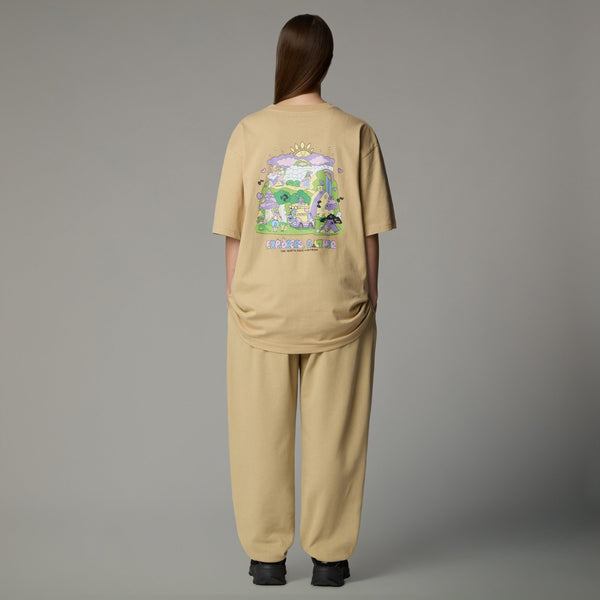 The North Face Mountain Cleanup Oversized T Shirt - Khaki Stone - T-Shirt