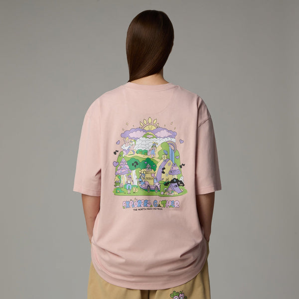The North Face Mountain Cleanup Oversized T Shirt - Pink Moss - T-Shirt