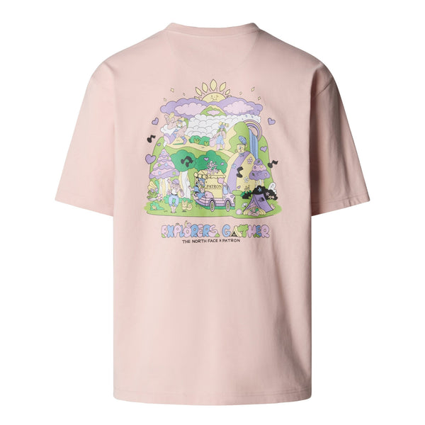 The North Face Mountain Cleanup Oversized T Shirt - Pink Moss - T-Shirt