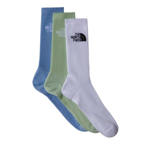 The North Face Multi Multi Sport Cushion Crew Socks - White - Misty Sage - Steel Blue - Socks