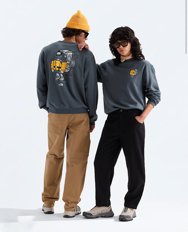 Unisex Gear Up Get Out Relaxed Crew—Graphic - Jacket