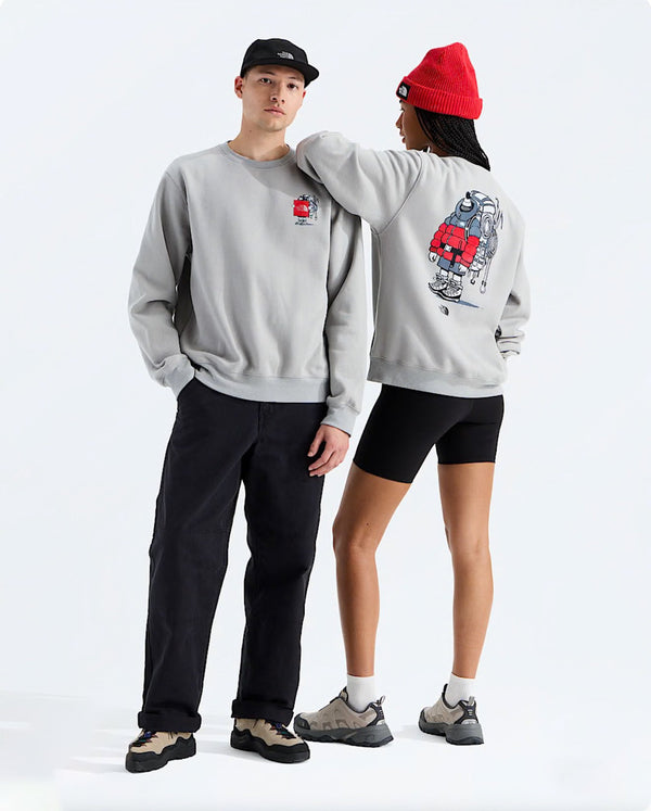 Unisex Gear Up Get Out Relaxed Crew-Stone Slab - Jacket