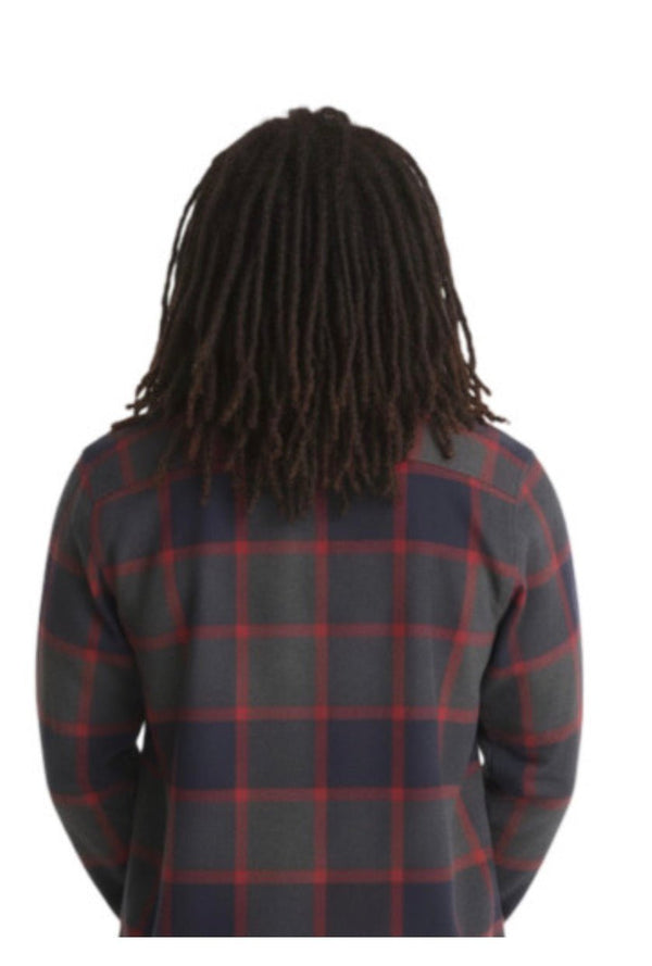 VANS LARKSPUR PLAID FLANNEL HARBOR BLUE - Sweatshirt