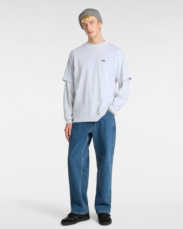 Vans Left Chest Logo T-Shirt - Grey - T-Shirt