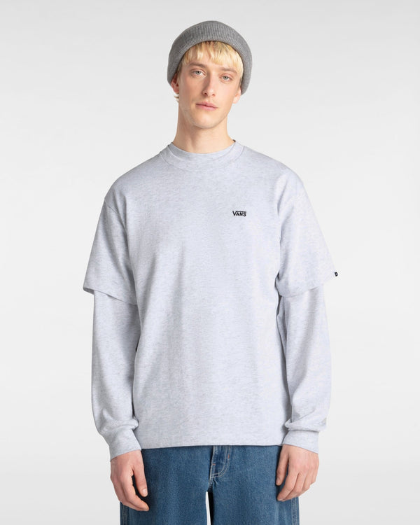 Vans Left Chest Logo T-Shirt - Grey - T-Shirt