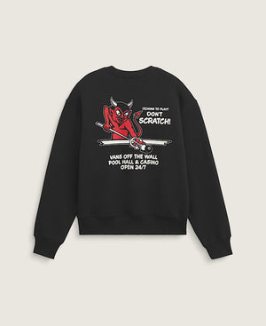 Vans-Old Scratch Crew Sweatshirt Black - Sweatshirt