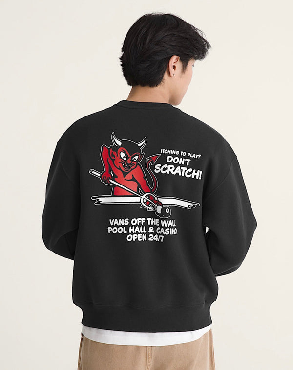 Vans-Old Scratch Crew Sweatshirt Black - Sweatshirt