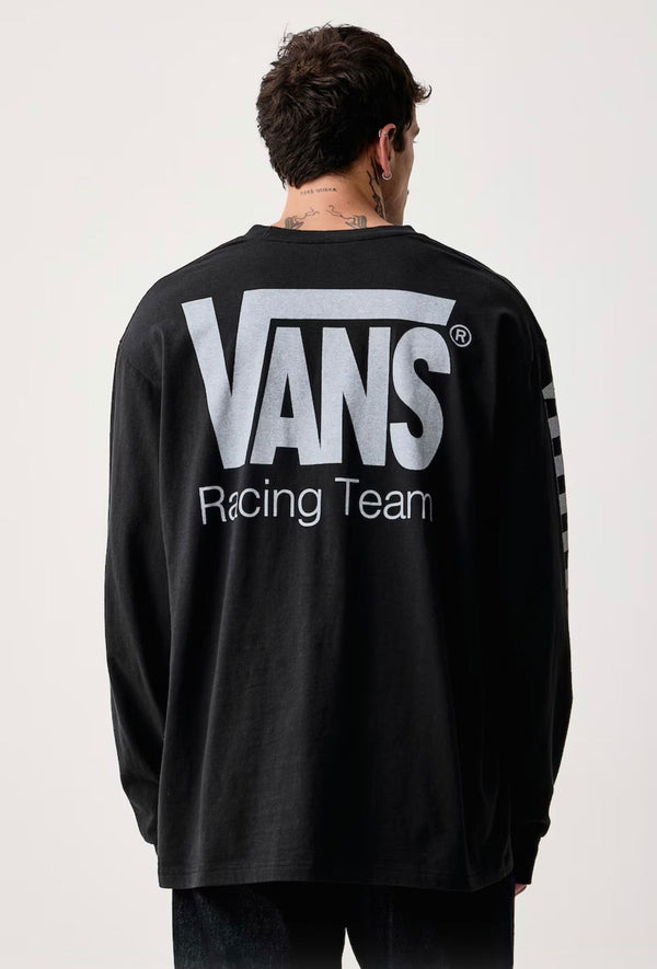 VANS RACING LS TEE-Black - Long Sleeve
