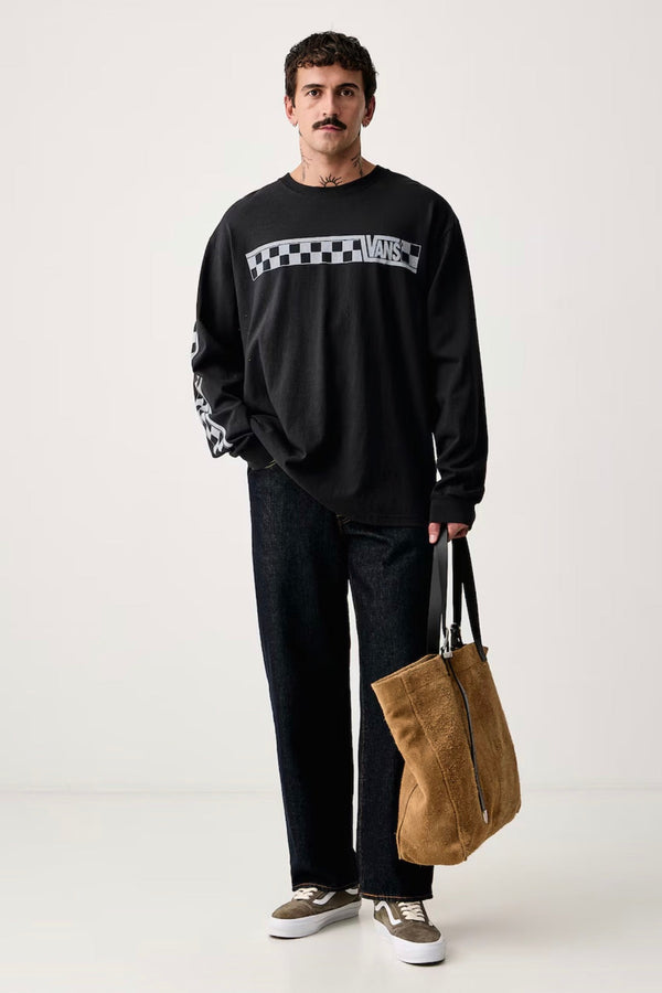 VANS RACING LS TEE-Black - Long Sleeve