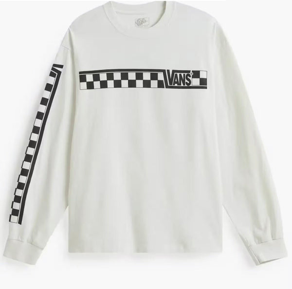 VANS RACING LS TEE-Marshmallow - Long Sleeve