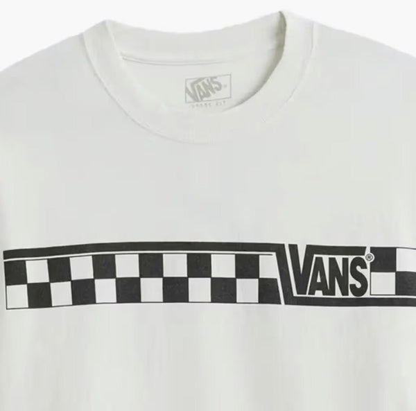 VANS RACING LS TEE-Marshmallow - Long Sleeve