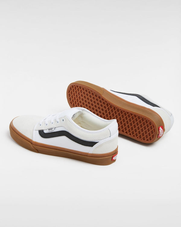 Vans Skate Chukka Low Sidestripe Shoes White - Sneakers