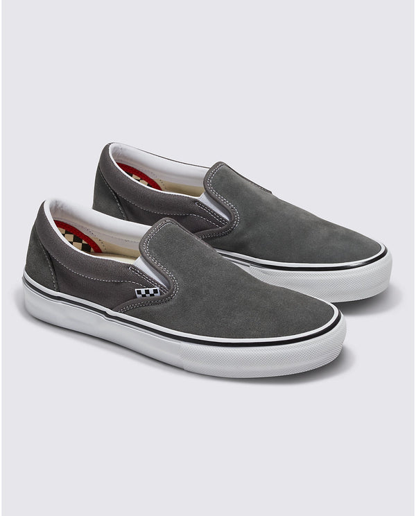 Vans Skate Slip-On - Pewter/white - Sneakers