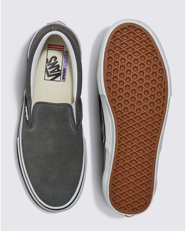 Vans Skate Slip-On - Pewter/white - Sneakers