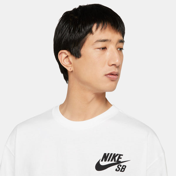 Nike SB T-Shirt - White/Black - T-Shirt