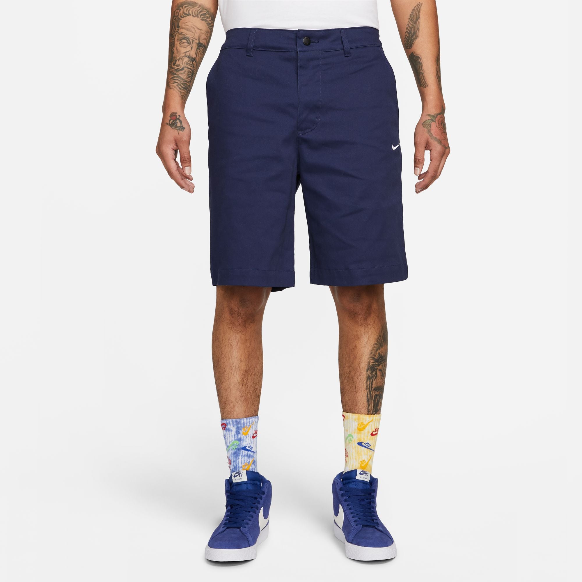 Nike SB El Chino Skate Shorts Midnight Navy White LIGHTWAVE