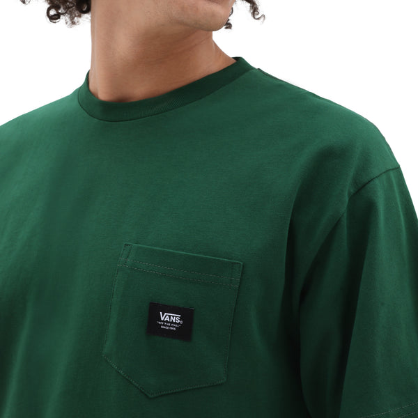 Vans Woven Patch Pocket T-Shirt - Green - T-Shirt