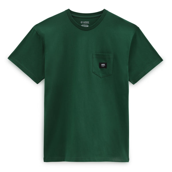 Vans Woven Patch Pocket T-Shirt - Green - T-Shirt