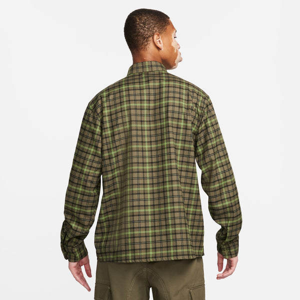 Nike SB Long-Sleeve Flannel Skate Button-Up Shirt - Long-Sleeve